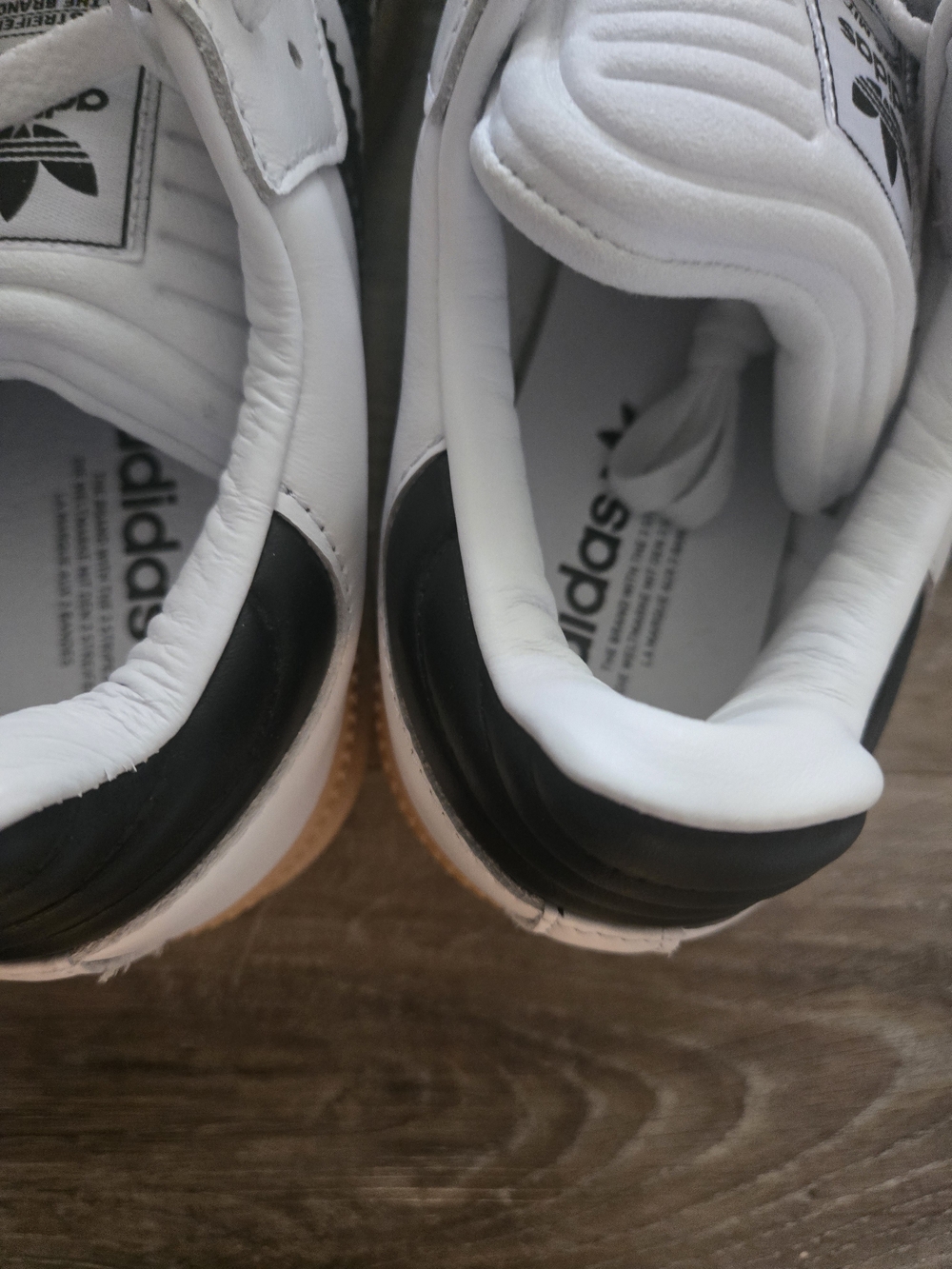 Adidas Samba White Black Gum Sole Sneakers Womens Size 11 NWT - Picture 5 of 7